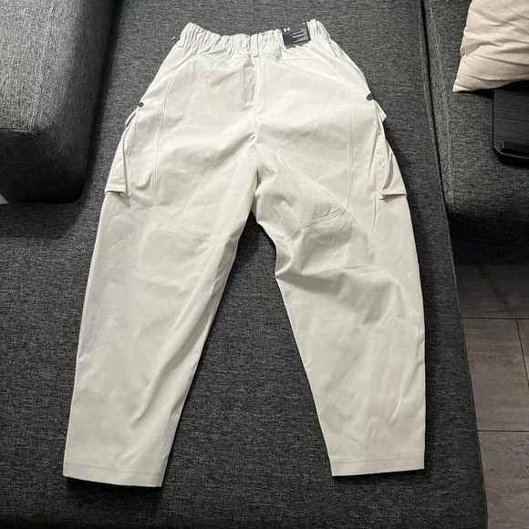 Under Armour Pants Mens Medium White UA Unstoppable Utility Cargo Polyester